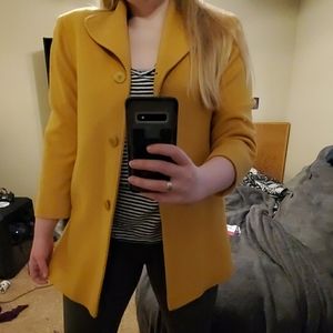 Sunflower Yellow Fleurette Peacoat